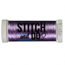Fils à broder Stitch and Do Métal Violet bobine de 200m