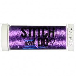 Fils à broder Stitch and Do Métal Pourpre bobine de 200m