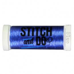 Fils à broder Stitch and Do Métal Bleu bobine de 200m