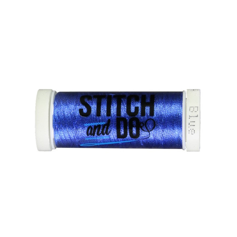 Fils à broder Stitch and Do Métal Bleu bobine de 200m Fils à broder Stitch and Do Métal Bleu bobine de 200m