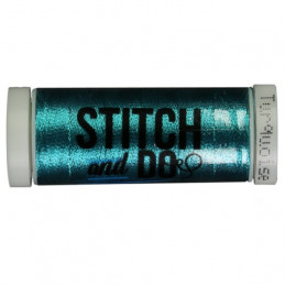 Fils à broder Stitch and Do Métal Turquoise bobine de 200m