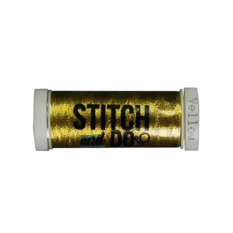 Fils à broder Stitch and Do Métal Jaune bobine de 200m Fils à broder Stitch and Do Métal Jaune bobine de 200m