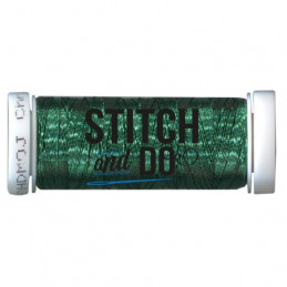 Fils à broder Stitch and Do Métal Vert Noël bobine de 200m