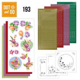 Dot and do 193 - kit Carte 3D  - Orchidée