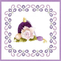 Stitch and do 149 - kit Carte 3D broderie - Roses romantiques