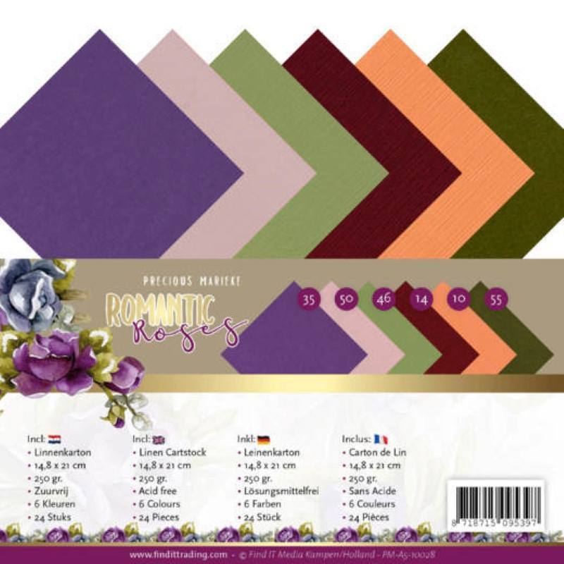 Set 24 cartes A5 - Romantic Roses Set 24 cartes A5 - Romantic Roses
