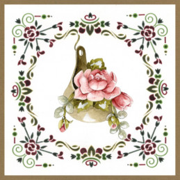 Dot and do 196 - kit Carte 3D  - Fleurs roses