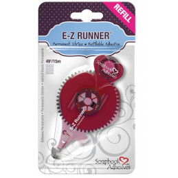 Recharge pour Dérouleur adhésif double-face E-Z Runner Strips Permanent - Bande Rayures - 15 m