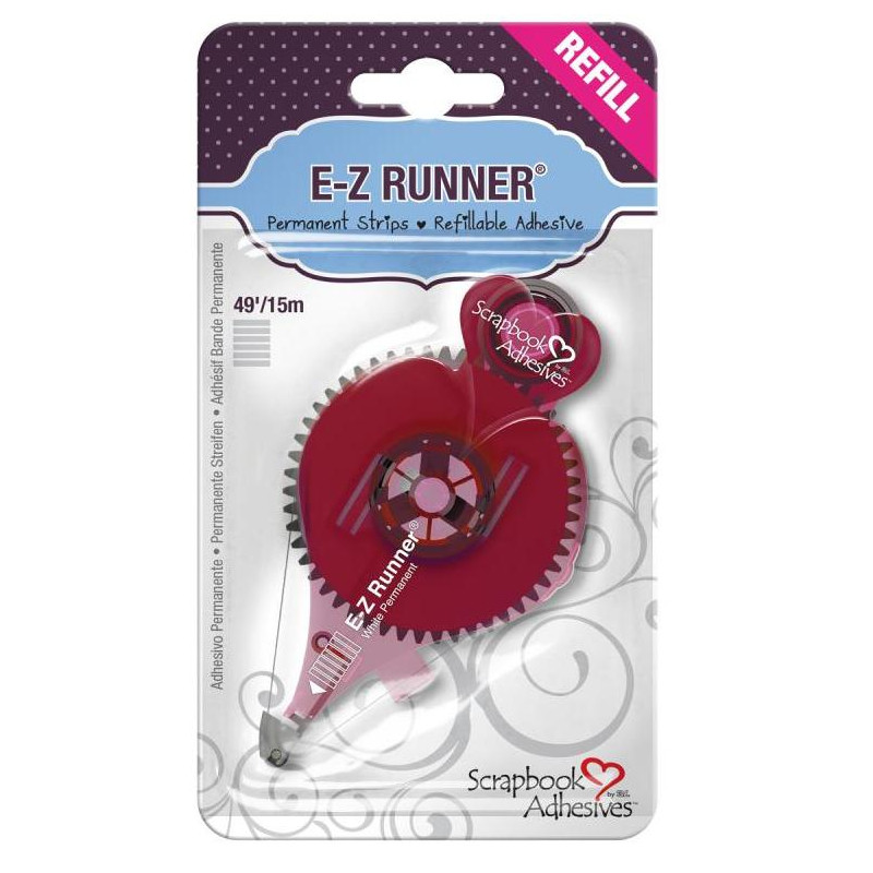 Recharge pour Dérouleur adhésif double-face E-Z Runner Strips Permanent - Bande Rayures - 15 m Recharge pour Dérouleur adhésif double-face E-Z Runner Strips Permanent - Bande Rayures - 15 m