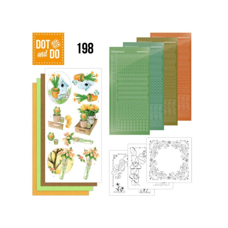 Dot and do 198 - kit Carte 3D  - Bienvenue au printemps