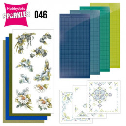 Kit Sparkles Set 46 - Fleurs bleues
