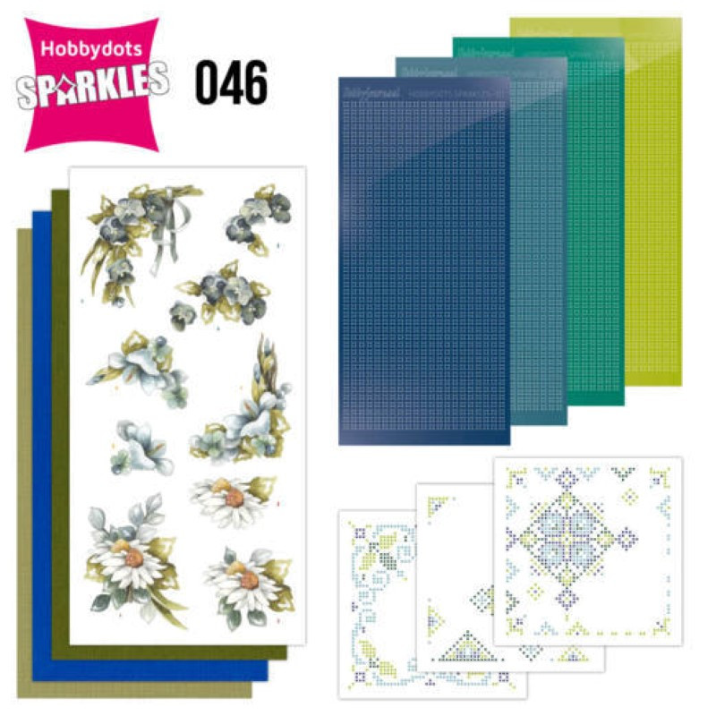 Kit Sparkles Set 46 - Fleurs bleues Kit Sparkles Set 46 - Fleurs bleues