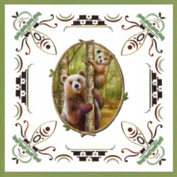 Dot and do 199 - kit Carte 3D  - Animaux de la forêt