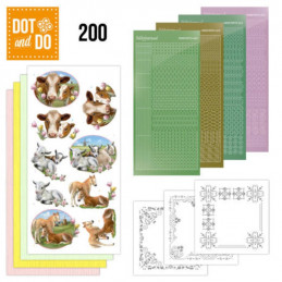 Dot and do 200 - kit Carte 3D  - Animaux de la ferme
