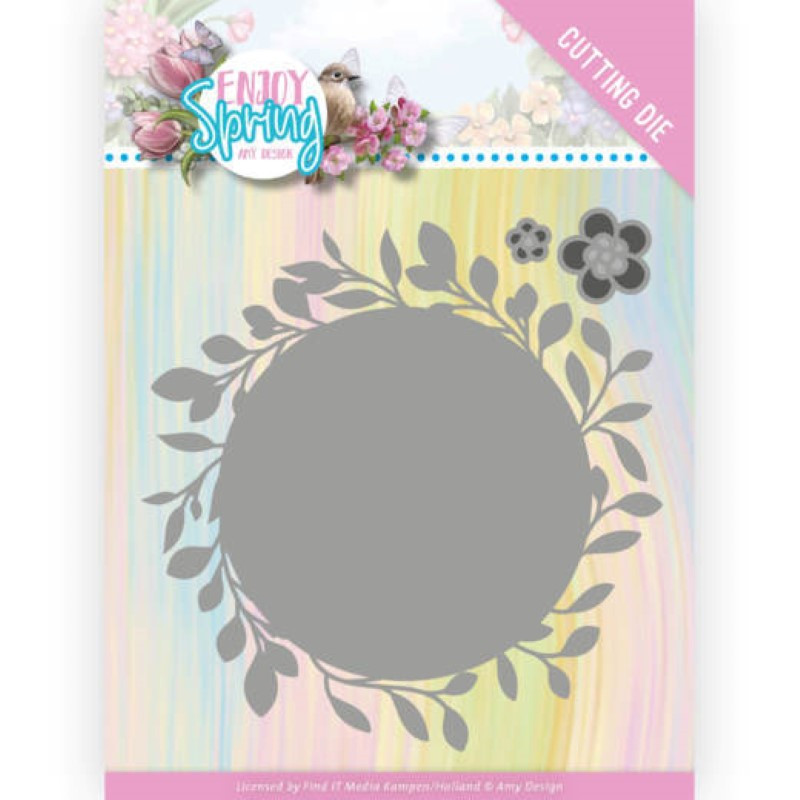 Die - ADD10241 - Enjoy Spring - Cercle feuille