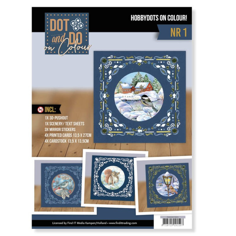 Dot and Do on Colour 1 - Kit Carte 3D - Hiver