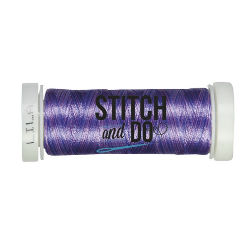 Fils à broder Stitch and Do mixte bobine de 200m Lilas