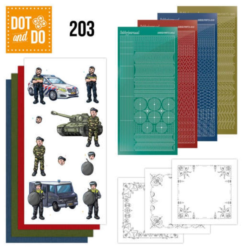 Dot and do 203 - kit Carte 3D  - Professions Hommes