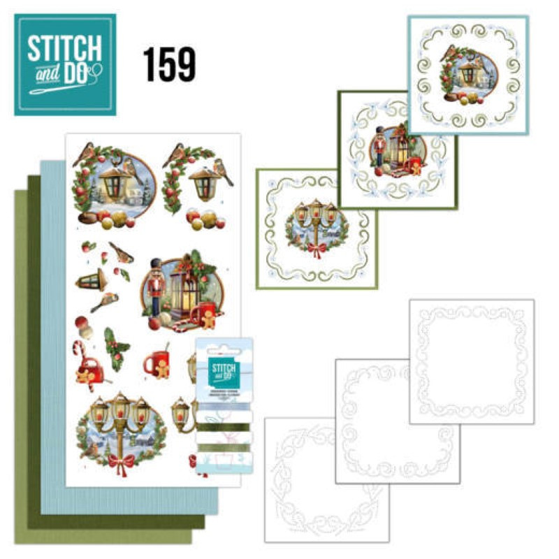 Stitch and do 159 - kit Carte 3D broderie - Histoire de Noël