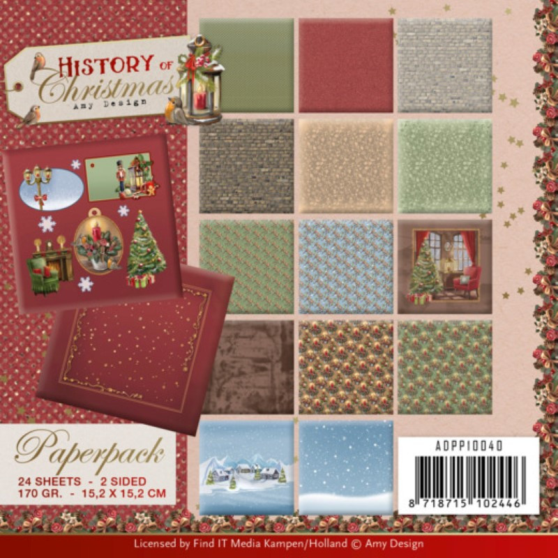 Bloc de papier - Amy Design - Histoire de Noël 15.2 x 15.2 Bloc de papier - Amy Design - Histoire de Noël 15.2 x 15.2
