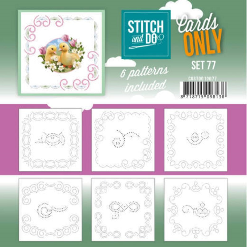 Cartes à broder seules Stitch and do  - Set n°77