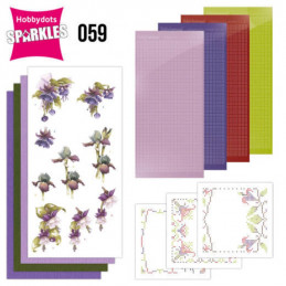 Kit Sparkles Set 59 - Fleurs pourpres