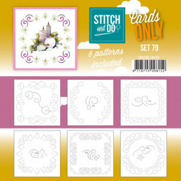 Cartes à broder seules Stitch and do  - Set n°79