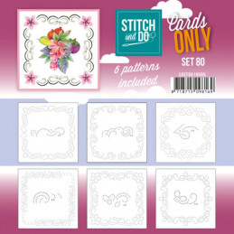 Cartes à broder seules Stitch and do  - Set n°80