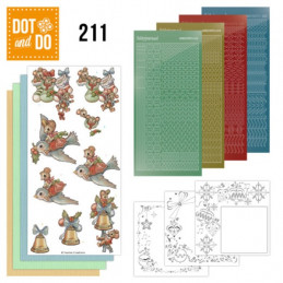 Dot and do 211 - kit Carte 3D  - Souris à Noël