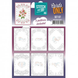 Cartes seules Stitch and do A6 - Set n°07