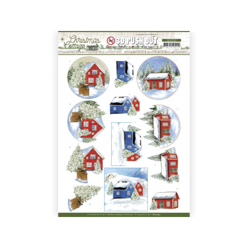 Carterie 3D prédéc. - SB10592 - Christmas Cottage - Maisons sous la neige