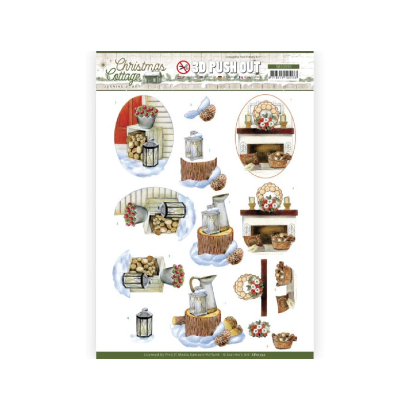 Carterie 3D prédéc. - SB10593 - Christmas Cottage - Décorations de Noël