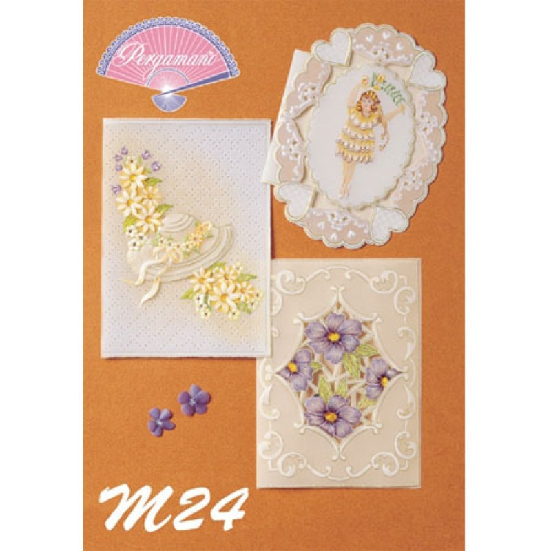 Livre Pergamano M24, Fleurs en parchemin Livre Pergamano M24, Fleurs en parchemin