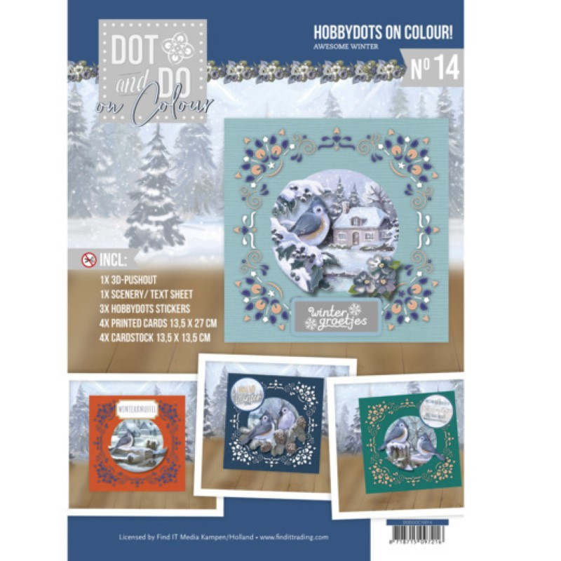 Dot and Do on Colour 14 - Kit Carte 3D - Incroyable hiver