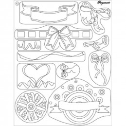 Tampon Clear Stamps Pergamano - Petits Noeuds (41912)