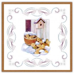 Stitch and do 168 - kit Carte 3D broderie - Charme de l'hiver