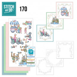 Stitch and do 170 - kit Carte 3D broderie - Sorties en famille