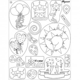 Tampon Clear Stamps Pergamano - Anniversaire (41910)