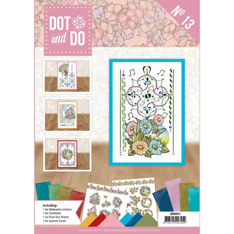 Dot and do Livre n°13 - Kit Carte 3D -  Fleurs