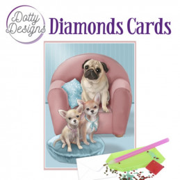 Dotty Designs Diamond Cards - Chiens - DDDC1031