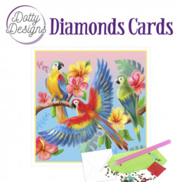 Dotty Designs Diamond Cards - Perroquet
