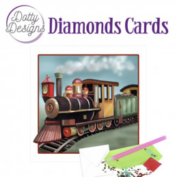 Dotty Designs Diamond Cards - Locomotive