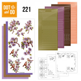 Dot and do 221 - kit Carte 3D  - Fleurs gracieuses