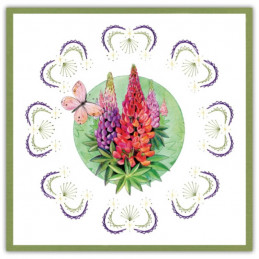 Stitch and do 175 - kit Carte 3D broderie - Fleurs de papillon parfaites