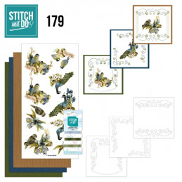 Stitch and do 179- kit Carte 3D broderie - Fleurs et amis