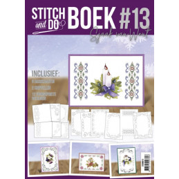 Stitch and Do Livre n°13 - Kit Carte 3D à broder - Fleurs et oiseaux
