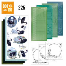 Dot and do 225 - kit Carte 3D  - Cygnes élégants