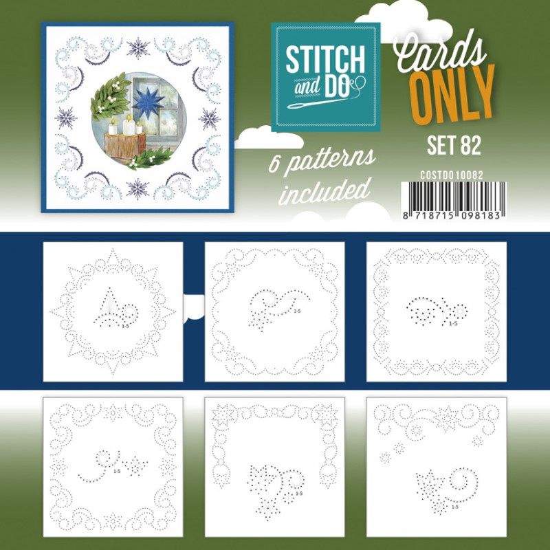 Cartes à broder seules Stitch and do  - Set n°82