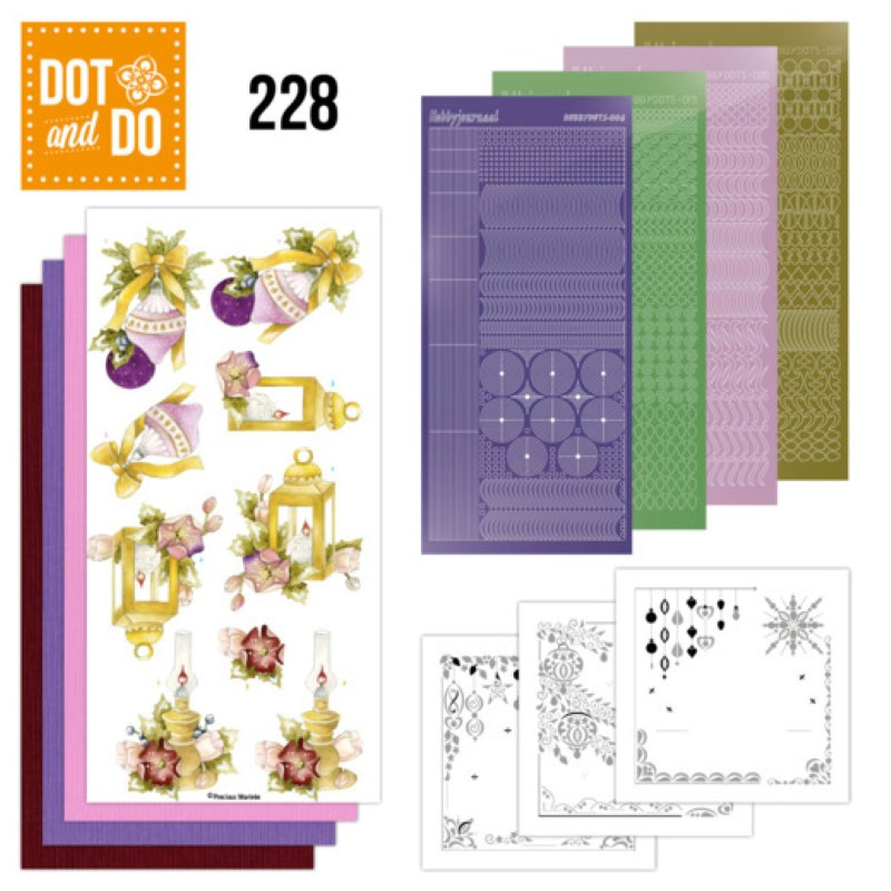 Dot and do 228 - kit Carte 3D  - Noël doré