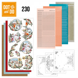 Dot and do 230 - kit Carte 3D  - Paysage de Noël